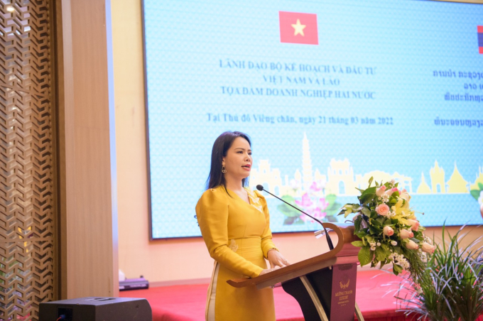 Bà Nguyễn Thị Thanh Bình, Phó Tổng Giám đốc T&amp;amp;T Group phát biểu tại sự kiện