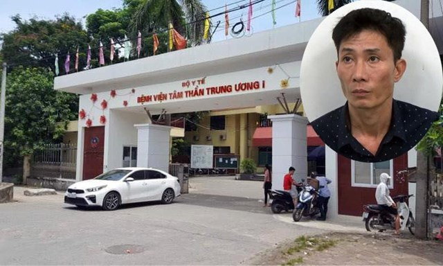 Bị can Nguyễn Xuân Quý, cầm đầu “đường dây bay, lắc” ngay trong Bệnh viện Tâm thần Trung ương 1. Ảnh: TP