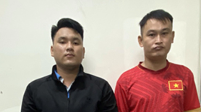Các đối tượng đã bị Công an huyện Nhơn Trạch bắt giữ.