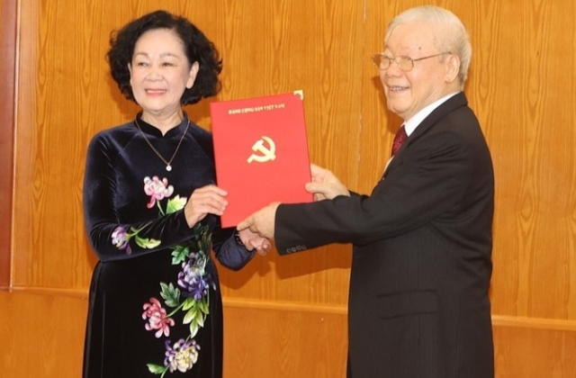 Đồng chí Trương Thị Mai giữ chức Thường trực Ban Bí thư khoá XIII