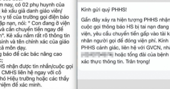 Chiêu lừa đảo "con nhập viện" đã xuất hiện tại Hà Nội, nhiều trường đưa ra cảnh báo