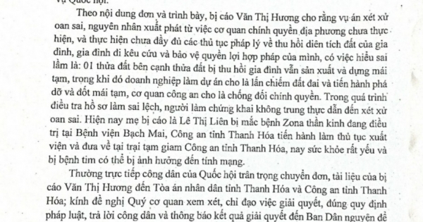 ban dan nguyen de nghi xem xet vu dang nuoi con nho duoi 36 thang tuoi van phai thi hanh an