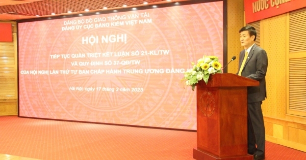 Đảng ủy Cục Đăng kiểm Việt Nam tiếp tục quán triệt Kết luận số 21-KL/TW