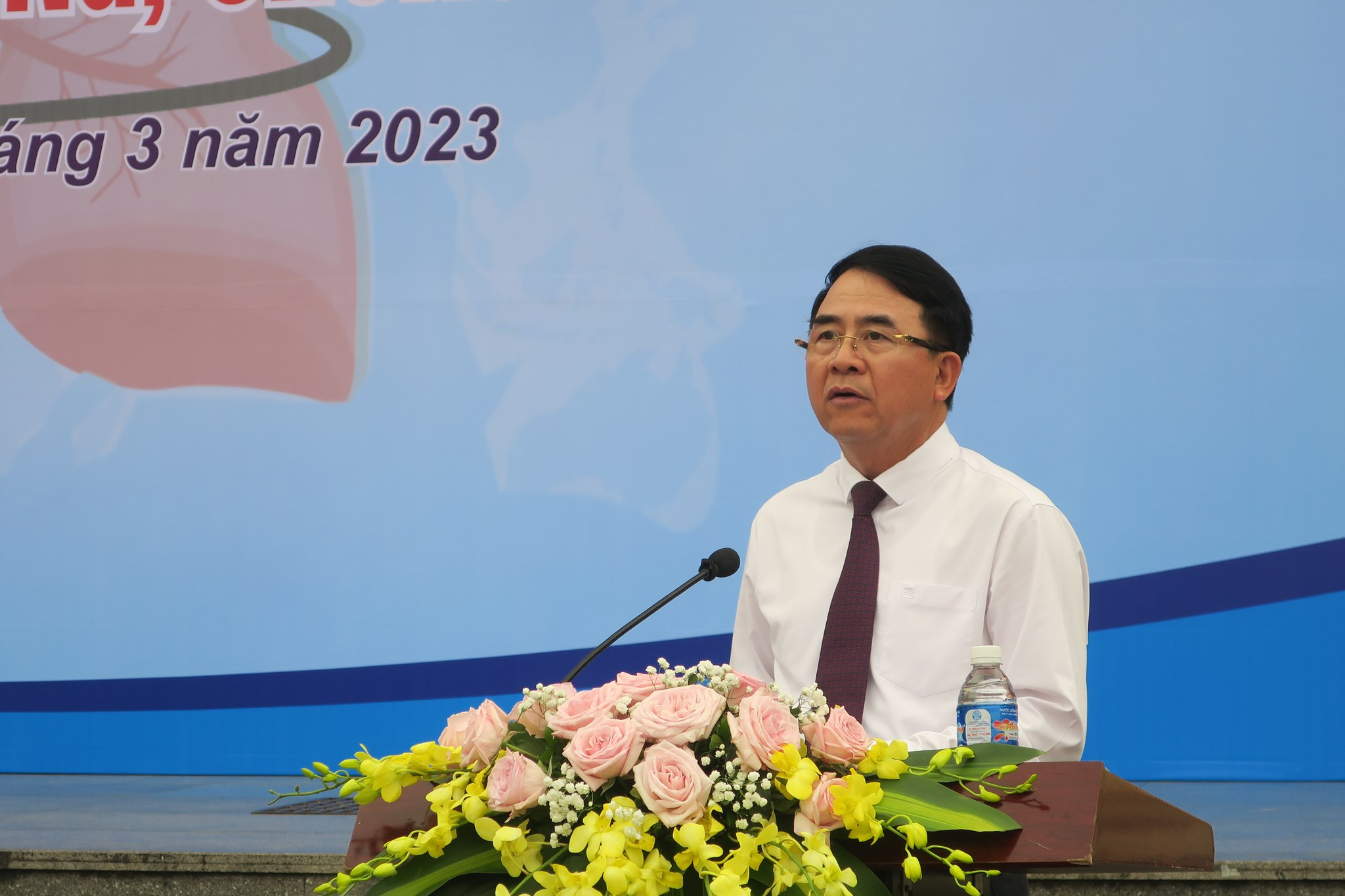 Phó Chủ tịch UBND TP Lê Khắc Nam phát biểu tại lễ Mít tinh