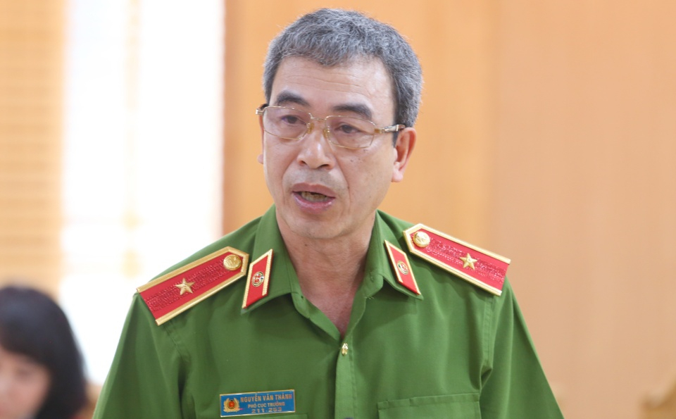 Thiếu tướng Nguyễn Văn Thành, Phó Cục trưởng Cục Cảnh sát kinh tế.