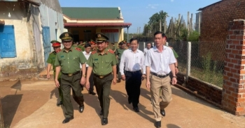 Lãnh đạo Bộ Công an thăm, làm việc tại huyện Krông Búk