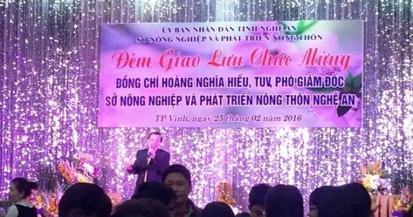Nghệ An: Phó Giám đốc sở mở tiệc ăn mừng “nhậm chức” đã ứng cử Đại biểu HĐND