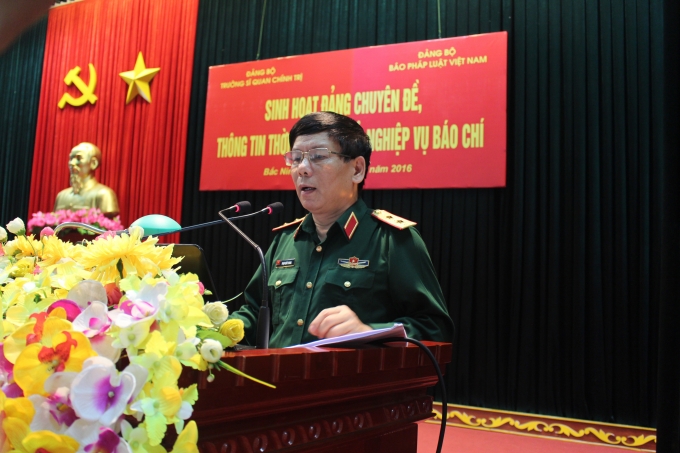 Trung tướng Phạm Quốc Trung - Hiệu trưởng nh&agrave; trường.