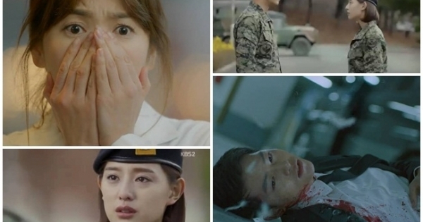 Hậu duệ mặt trời tập 13: Song Hye Kyo giật bắn mình, thảng thốt khi bạn trai bị thương nặng