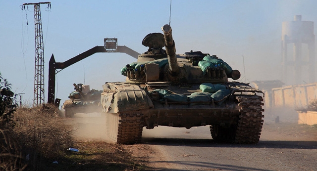 Xe tăng của qu&acirc;n đội Syria. (Ảnh: RT)