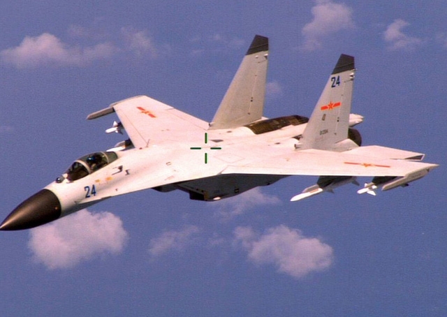 Một m&aacute;y bay chiến đấu của Trung Quốc (Ảnh: Hải qu&acirc;n Mỹ).