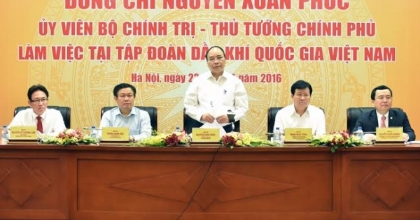 Thủ tướng làm việc với Tập đoàn Dầu khí Quốc gia Việt Nam