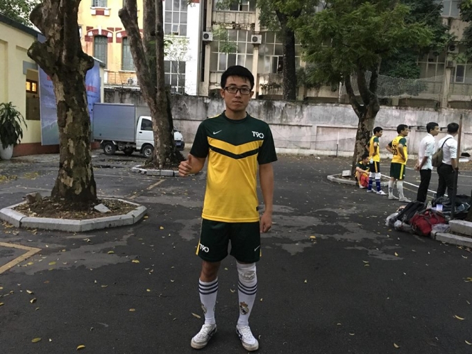 Cầu thủ Vũ Thanh T&ugrave;ng(9) thiết lập kỷ lục 5 b&agrave;n thắng trận ng&agrave;y 22/4
