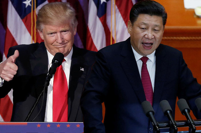 Tổng thống Mỹ Donald Trump (tr&aacute;i) v&agrave; Chủ tịch Trung Quốc Tập Cận B&igrave;nh (Ảnh: Getty)