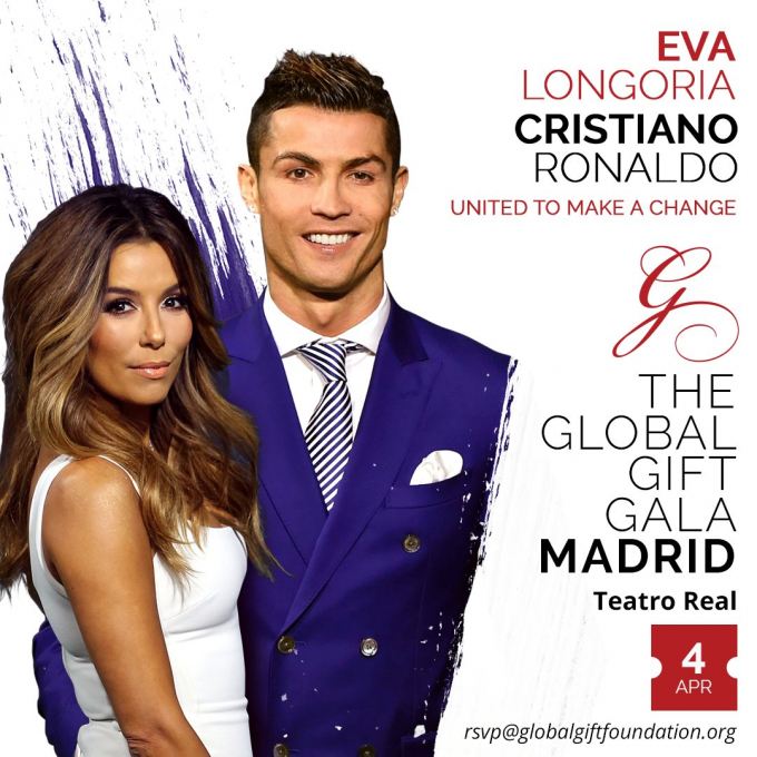 Cristiano Ronaldo sẽ nhận giải thưởng B&aacute;c &Aacute;i do Global Gift trao tặng