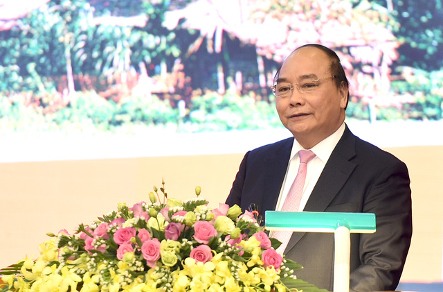 Thủ tướng Nguyễn Xu&acirc;n Ph&uacute;c ph&aacute;t biểu tại Lễ kỷ niệm. (Ảnh: D&acirc;n tr&iacute;)