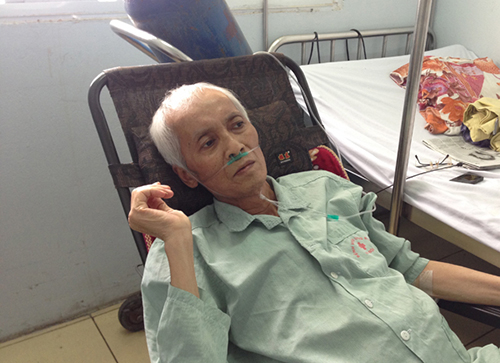 NSƯT Duy Thanh điều trị tại bệnh viện.
