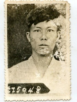Ảnh căn cước Trần Văn Gi&agrave;u tại trại giam T&agrave; Lai.