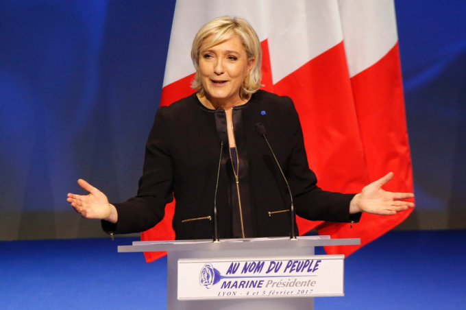 B&agrave; Marine Le Pen.