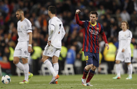 Messi vẫn l&agrave; nỗi &aacute;m ảnh với h&agrave;ng thủ Real. Ảnh: Marca.