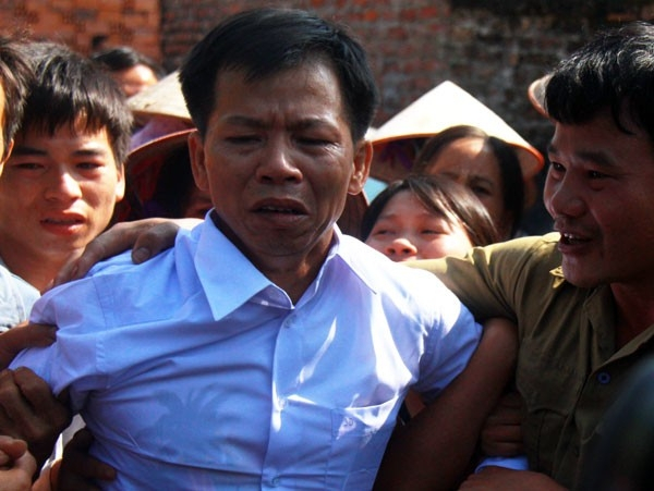 &Ocirc;ng Nguyễn Thanh Chấn được thả tự do năm 2013 (Ảnh: LĐ).