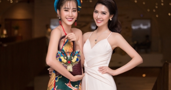 Hoa hậu Tường Linh đeo trang sức ngọc trai bạc tỉ đọ sắc cùng Nam Em