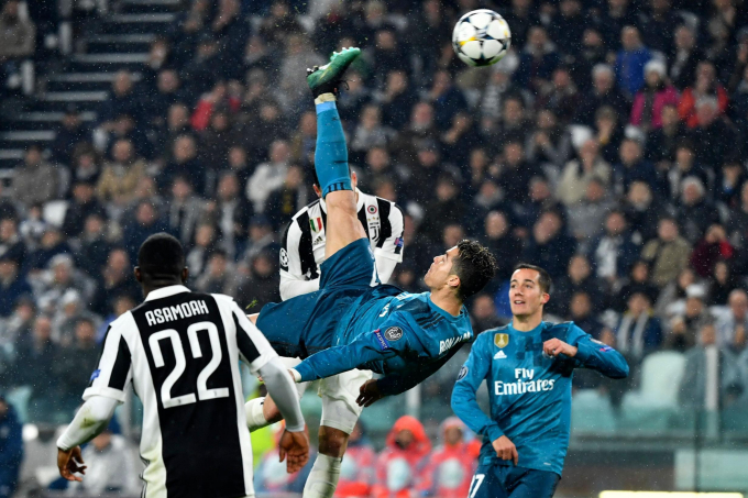 Ronaldo đ&atilde; c&oacute; si&ecirc;u phẩm v&agrave;o lưới của Juventus.
