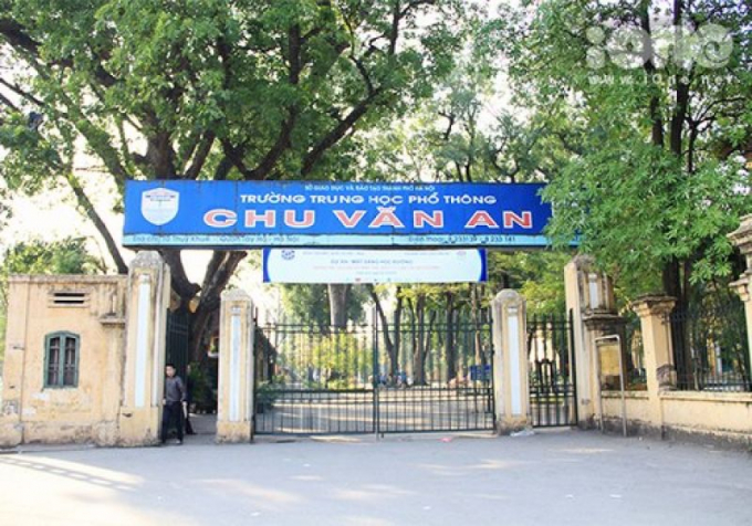 Trường THPT Chu Văn An, H&agrave; Nội. (Nguồn Internet).