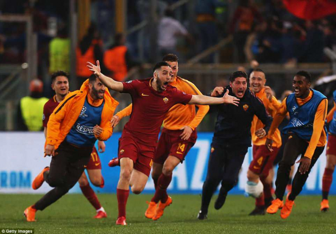 AS Roma đ&atilde; c&oacute; một trận đấu xuất sắc tr&ecirc;n s&acirc;n nh&agrave;. (Ảnh: Getty Images)