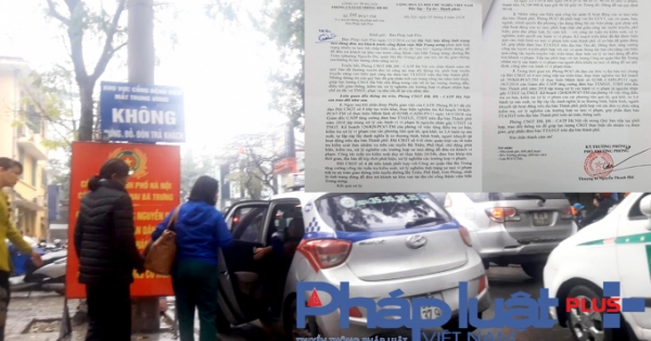 CSGT TP Hà Nội xử phạt hàng loạt xe dừng đỗ trái phép sau phản ánh của Pháp luật Plus