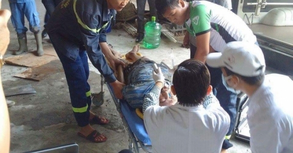 Đà Nẵng: Sập giàn giáo công trình, hai công nhân bị thương nặng