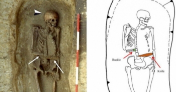 Tìm thấy bộ xương người "kì lạ" ở Italy