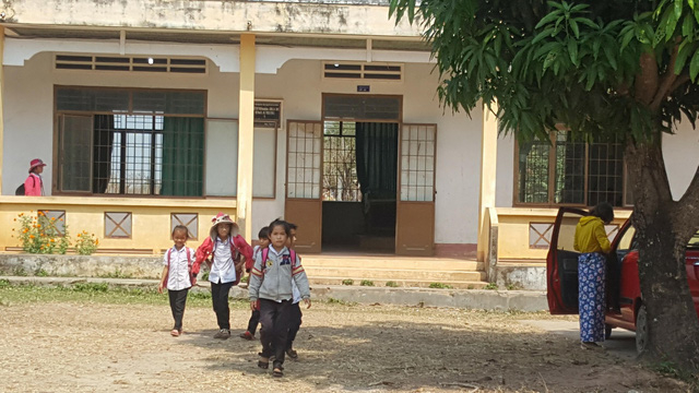 Ph&acirc;n hiệu trường Tiểu học Nguyễn Du nơi xảy ra sự cố.
