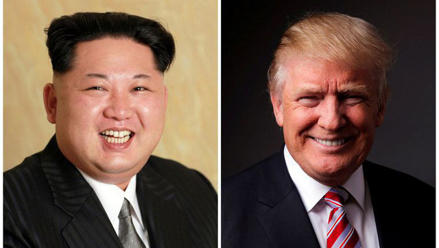 Tổng thống Donald Trump v&agrave; nh&agrave; l&atilde;nh đạo Kim Jong-un (tr&aacute;i) (Ảnh: Reuters)
