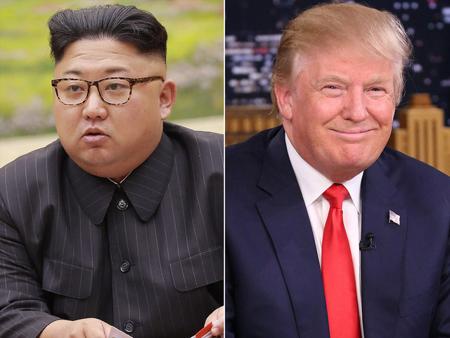 Tổng thống Mỹ Donald Trump (phải) v&agrave; nh&agrave; l&atilde;nh đạo của Triều Ti&ecirc;n Kim Jong-un (Ảnh: Getty)