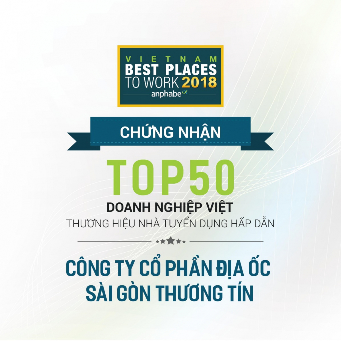 TTC Land v&agrave;o Top 50 Doanh nghiệp Việt c&oacute; thương hiệu tuyển dụng hấp dẫn nhất năm 2018