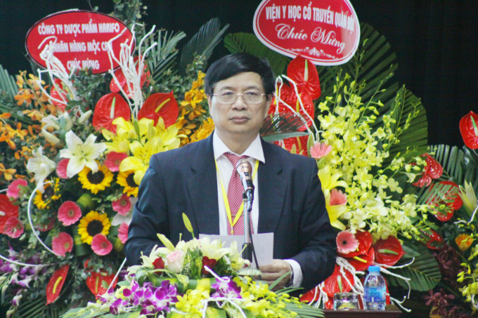 GS. TS. Thiếu tướng L&ecirc; Trung Hải - Chủ tịch Hội Gan mật Việt Nam ph&aacute;t biểu khai mạc hội thảo.