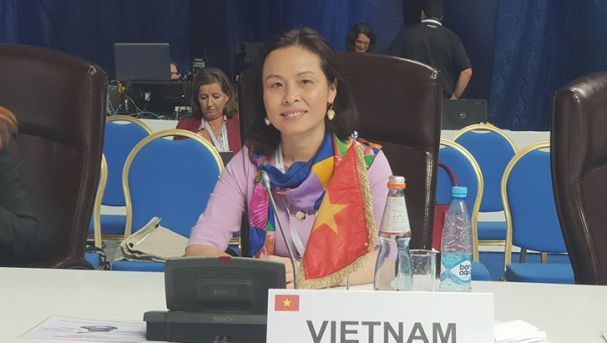 Đại sứ Việt Nam tại UNESCO Trần Thị Ho&agrave;ng Mai.
