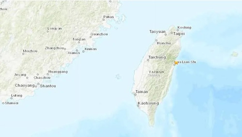 Khu vực xảy ra trận động đất h&ocirc;m nay.