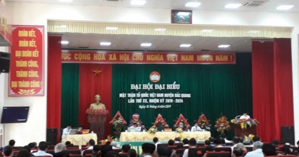 Hà Giang: Huyện Bắc Quang tổ chức Đại hội Đại biểu mặt trận tổ quốc Việt Nam lần thứ XX