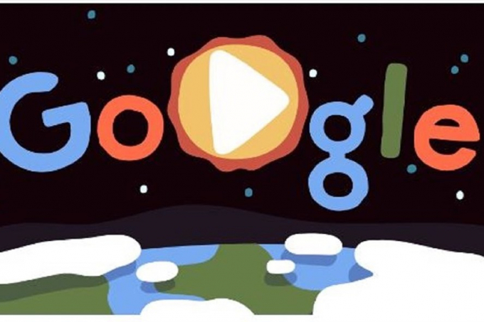Google Doodle kỷ niệm Ng&agrave;y Tr&aacute;i đất. (Ảnh: Google Doodle).