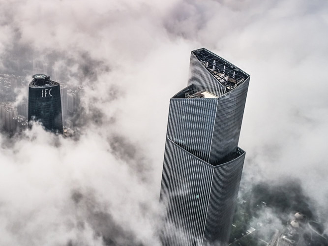 CTF Finance Centre l&agrave;&nbsp;t&ograve;a nh&agrave; chọc trời&nbsp;hỗn hợp cao 530 m, 111 tầng tại Quảng Ch&acirc;u (Trung Quốc).