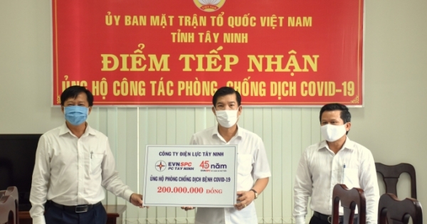 MTTQ Việt Nam tỉnh Tây Ninh tiếp nhận hơn 5,1 tỷ đồng ủng hộ phòng, chống dịch Covid-19