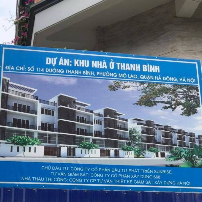 Dự án khu nhà ở Thanh Bình theo ghi nhận của phóng viên Pháp luật Plus vào tháng 11/2017.