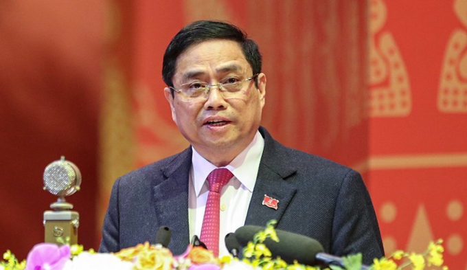 Trưởng Ban Tổ chức Trung ương Phạm Minh Chính. Ảnh: Hoàng Phong/Vnexpress