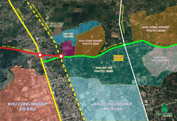 Bản đồ vị trí chiến lược dự án Phước Bình Lake view – Khu dân cư Phước Bình