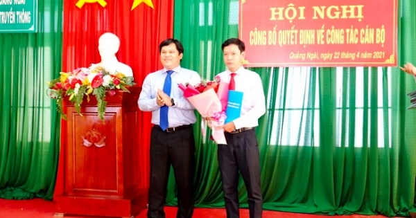 Ông Đỗ Quang Nghĩa làm Phó giám đốc Sở Thông tin và Truyền thông Quảng Ngãi