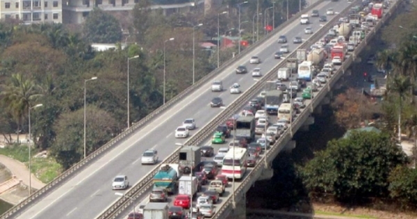 Cấm xe đường Vành Đai 3 trên cao đoạn Mai Dịch - Cầu Thăng Long