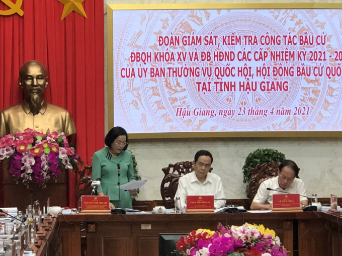 Bà Nguyễn Thị Thanh - Uỷ viên Trung ương Đảng, Phó Trưởng ban Tổ chức Trung ương.