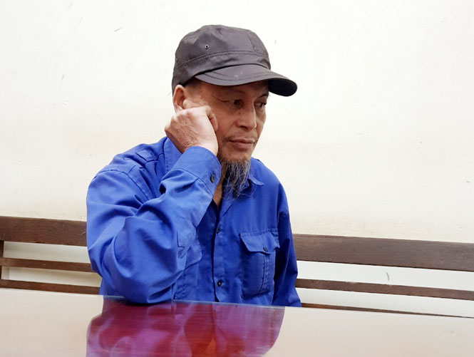 Đối tượng Vũ Văn Việt bị tạm giữ tại Công an huyện Phú Bình. (Ảnh: CA Thái Nguyên)